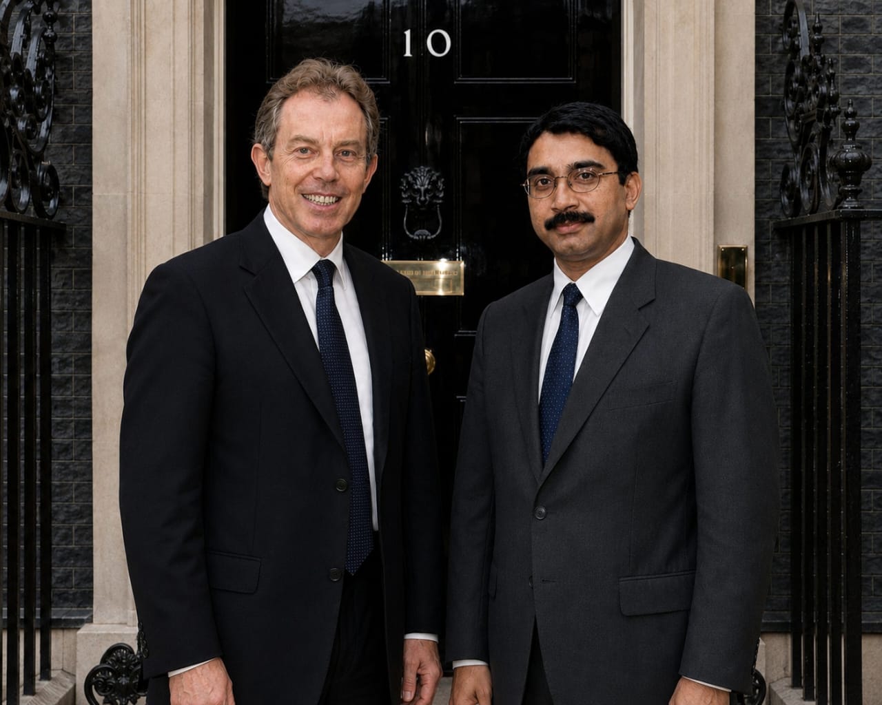 Invited by Prime Minister Tony Blair