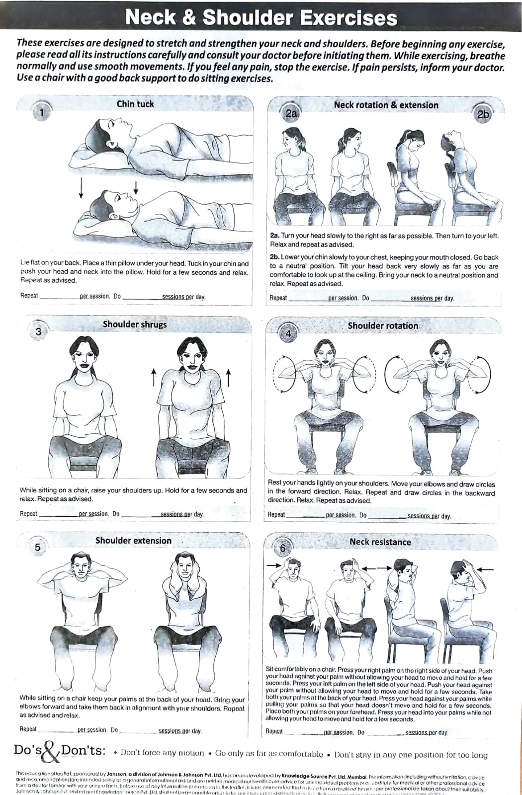 Neck and Shoulder Exercises